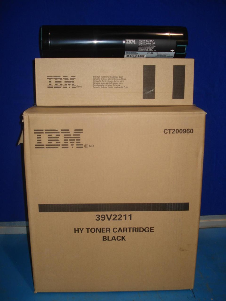 IBM 39V2211 BLACK HIGH YIELD TONER CARTRIDGE IBM INFOPRINT COLOR 1767 T6148