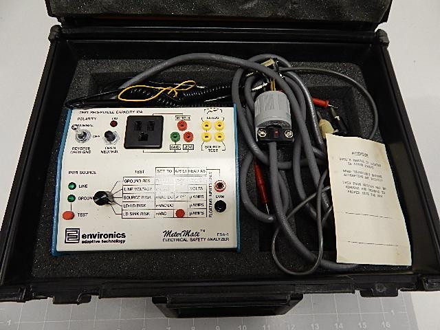 ENVIRONICS METER MATE ESA-1 ELECTRICAL SAFETY ANALYZER T58346