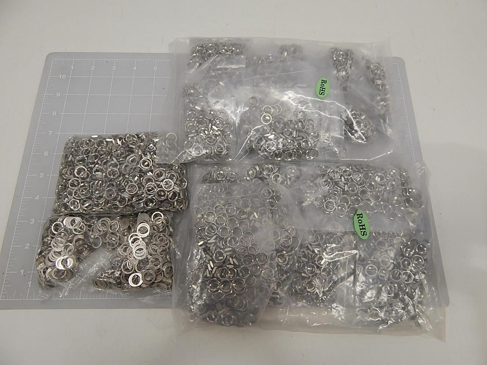 LOT OF 4100 4090-00000030R 13201011A SZCG12120401-223 NICKEL PLATED RF CONNECTOR NUTS T59049