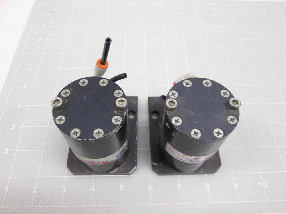 LOT OF 2 FABCO-AIR PANCAKE LINE P2796 PNEUMATIC CYLINDERS T59939