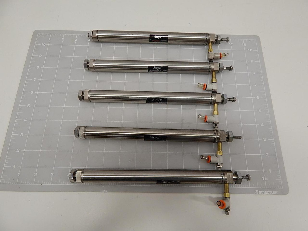 LOT OF 5 AIRPEL E16D7.OS DOUBLE ACTING STUD MOUNT MAX PRESSURE 100 PSI T59663