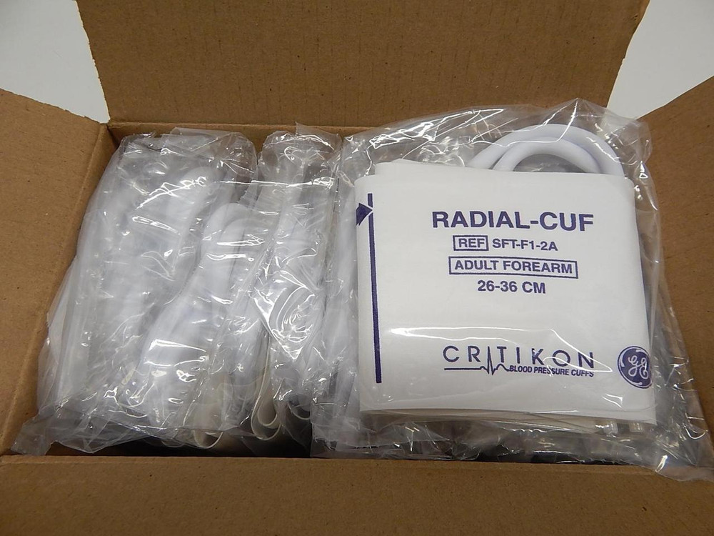 CASE OF 20 GE SFT-F1-2A ADULT FOREARM BLOOD PRESSURE CUFFS 3-6 CM T61587
