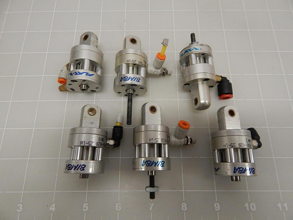 LOT OF 6 BIMBA F0S-020.25-1N PNEUMATIC CYLINDER T61964