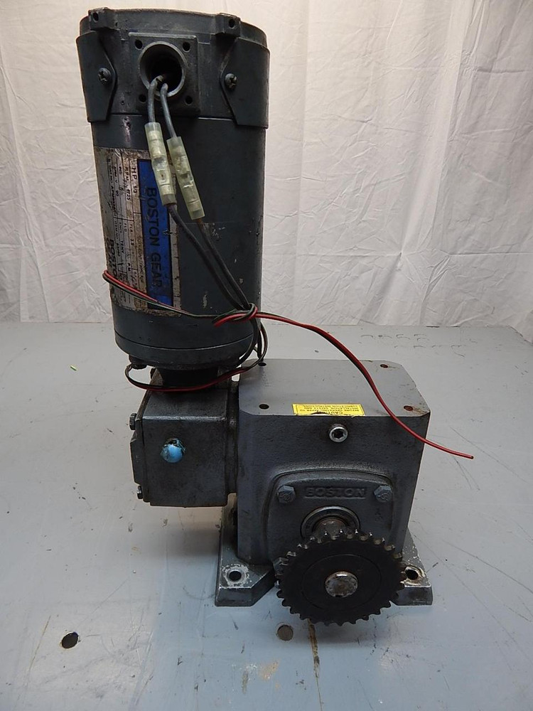 BOSTON GEAR APM933AT-1 FWC7181200B4G DC MOTOR W/ GEAR REDUCER T62462