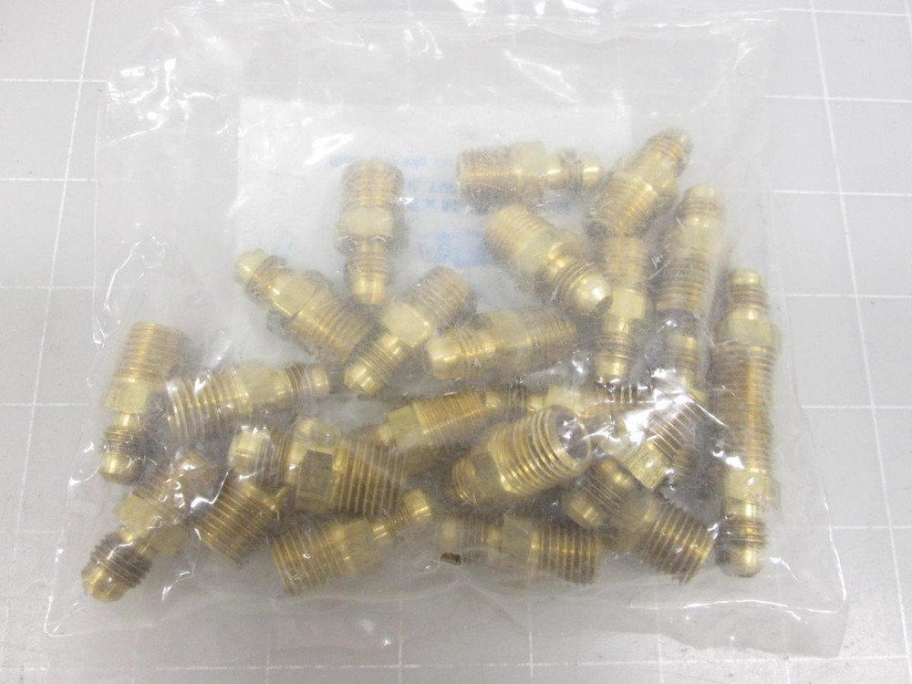 LOT OF 25 BRASS-CRAFT 48-4 FU2-C2 FLARE X M.I.P. UNION 1/4 IN O.D. TUBE X 1/4 IN M.I.P. T62568