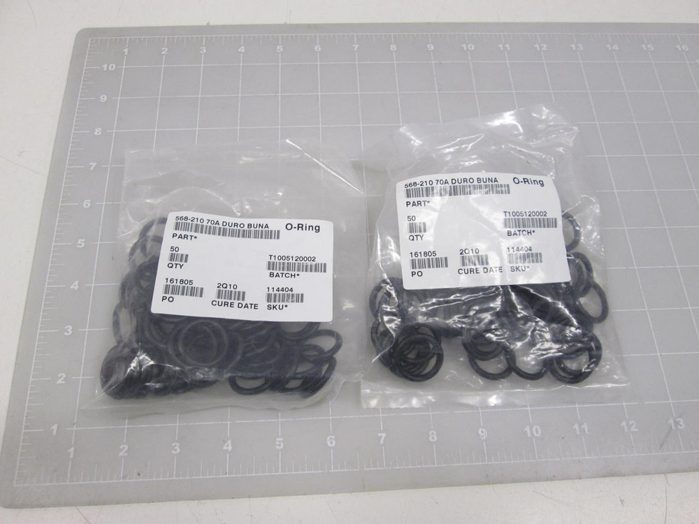LOT OF 98 O-RING 568-210 70 A DURO BUNA 1" X 1/8" RUBBER RINGS T62643