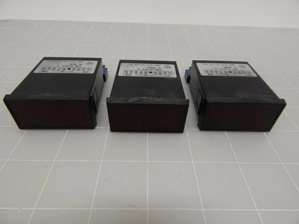 LOT OF 3 ASAHI KEIKI AP-201A-13 95088 DC VOLTMETER T62668
