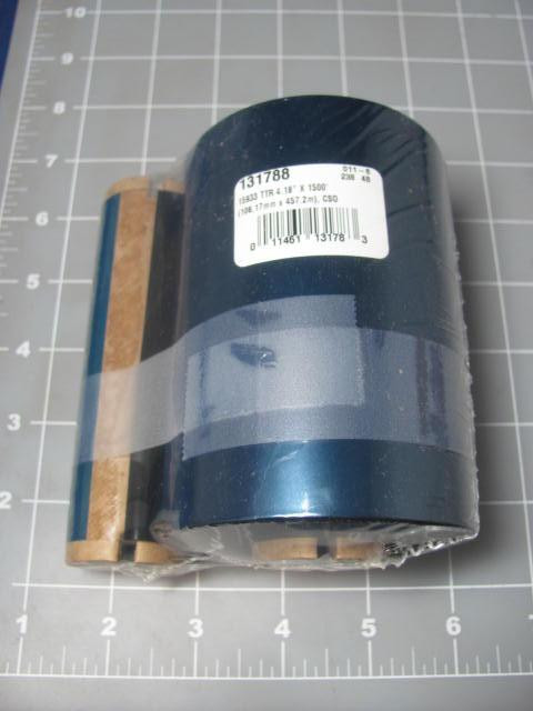 CASE OF 12 MASTER PACK 15933 THERMAL TRANSFER RIBBON TTR 4.18" X 1500" CSO BLACK