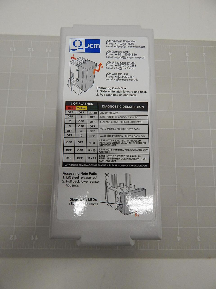 JCM 808-101065R DBV-300 CASHBOX T63543