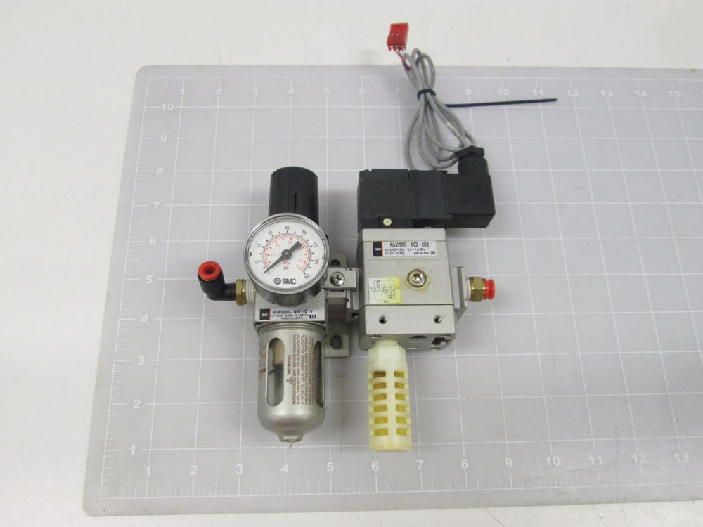 SMC NAV2000-N02-5DZ NAW2000-N02-C SOLENOID VALVE W/FILTER REGULATOR T64197