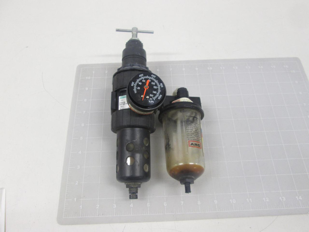 SPEEDAIRE ARO 4Z028A 126231-00 AIR REGULATOR LUBRICATOR ASSEMBLY T64388