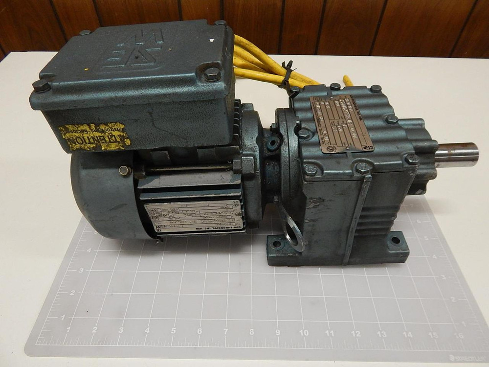 SEW EURODRIVE R27DT71D4 DFT71D4 GEAR MOTOR W/ REDUCER GEAR BOX T66295