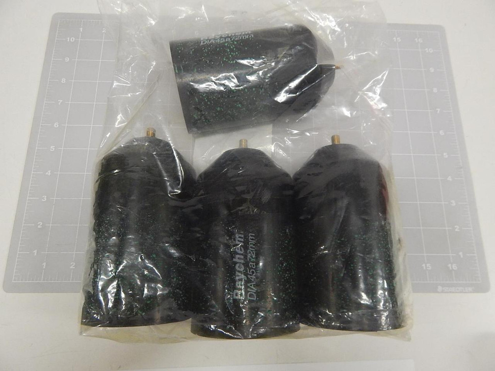 LOT OF 4 RAYCHEM 102K049-37-01/123 984493-000 HEAT-SHRINKABLE CABLE END CAPS T66699