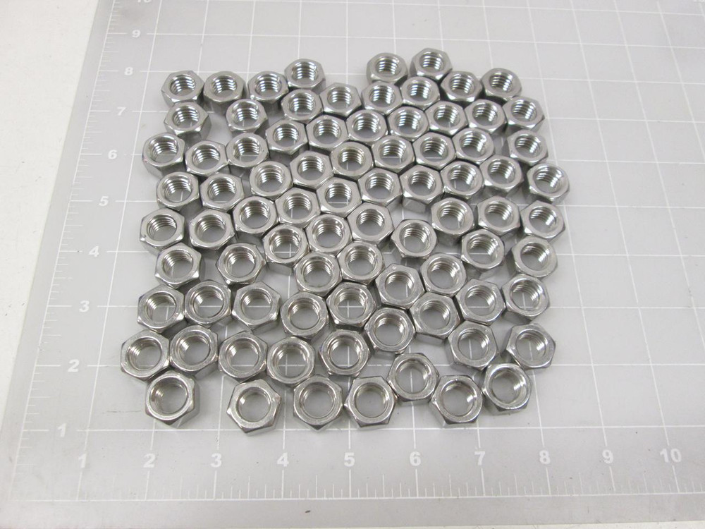 LOT OF 74 1/2-13 HEX NUT STAINLESS STEEL T68450