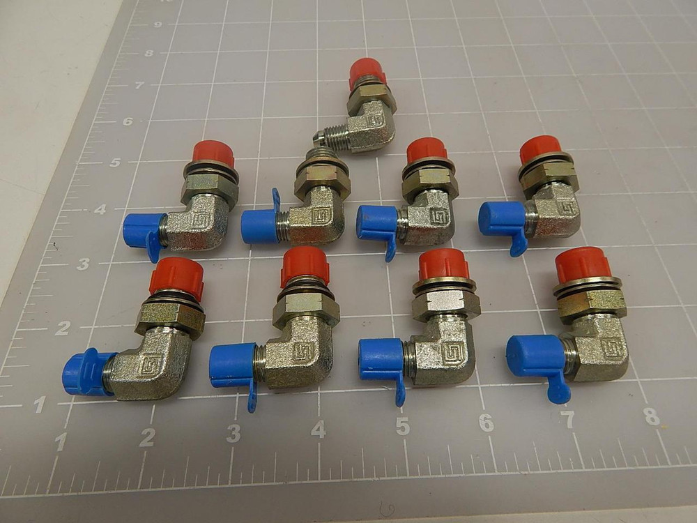 LOT OF 9 4E19280 ELBOW FITTINGS T68955