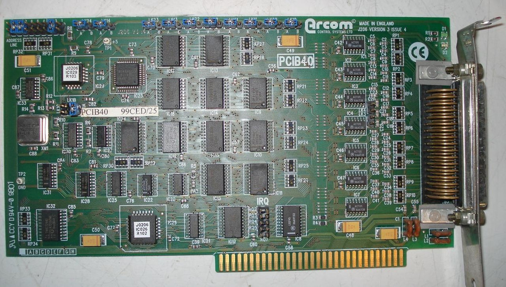 ARCOM PCIB40 99CED 40 CHANNEL DIGITAL I/O COUNTER BOAR T5849