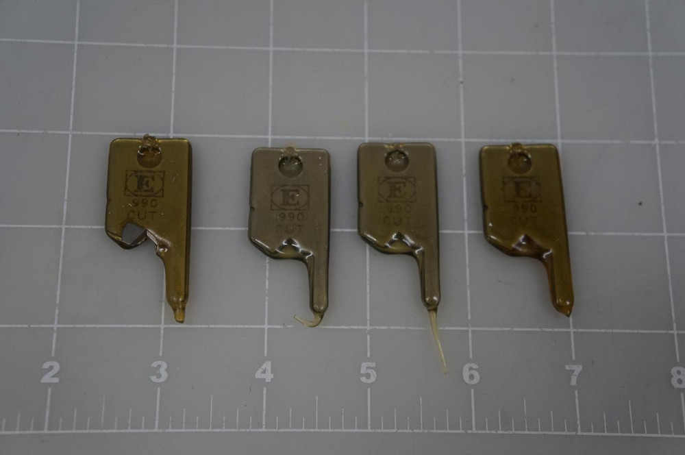 LOT OF 4 EUBANKS .990 ENGINEERING BLADE SET T69475