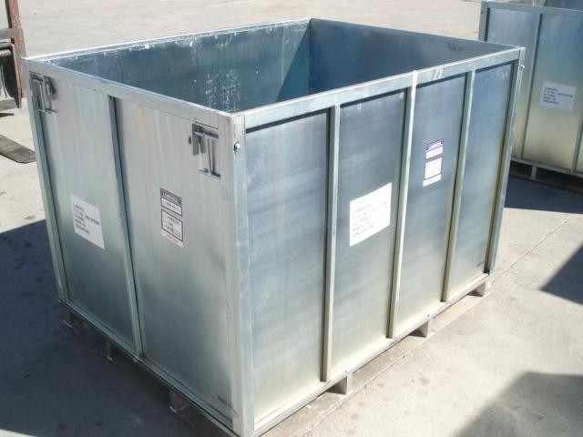 METAL STACKABLE CONTAINER CRATE 44X57X37'' T8973