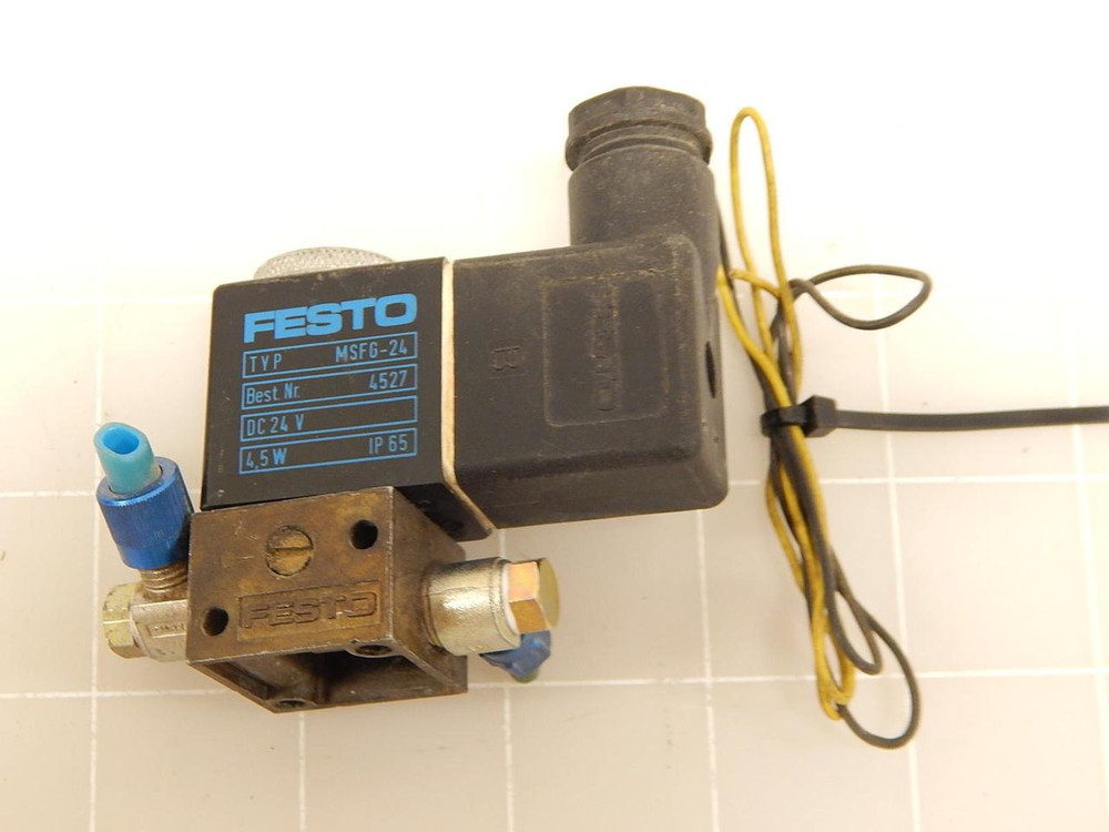 FESTO MSFG-24 4527 MFH-2-M5 SOLENOID VALVE W/ COIL T70932