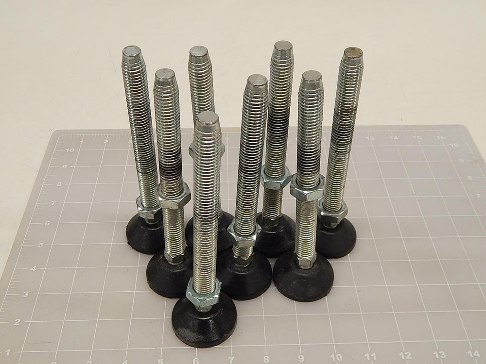 LOT OF 8 5/8 11 X 6-1/2 L BASE 2" SCREW FOOT FEET T71436