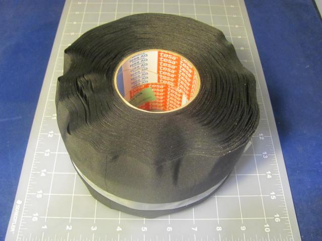 CASE OF 6 TESA 51026 PV6 100MM BLACK PET CLOTH WIRE HARNESS TAPE 164 FT X 3.9 IN