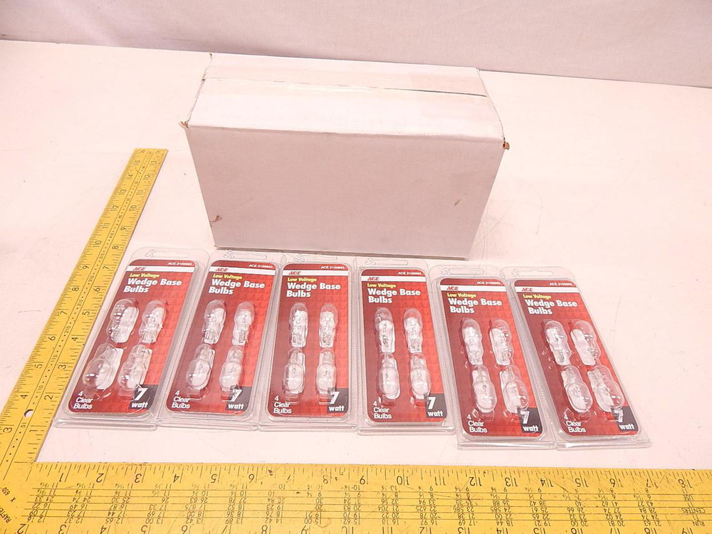 LOT OF 24 ACE 3109865 BULB-WEDGE BASES T75643