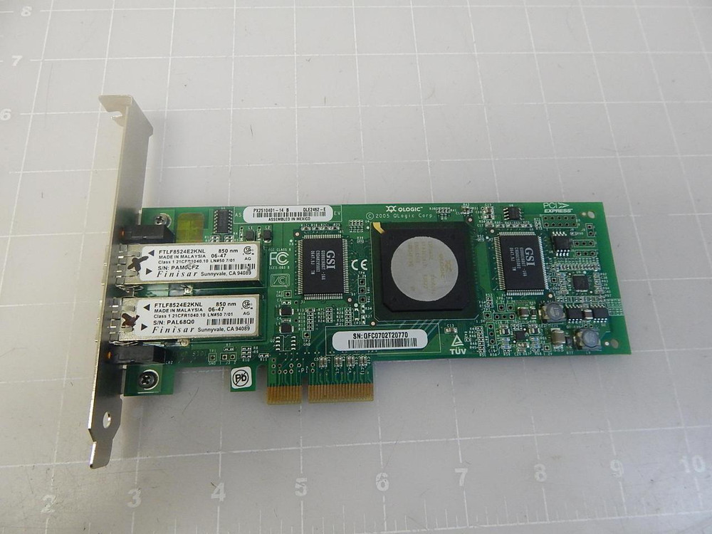 QLOGIC PX2510401-14 QLE2462-E FIBRE CHANNEL PCIE HOST BUS ADAPTER T64610