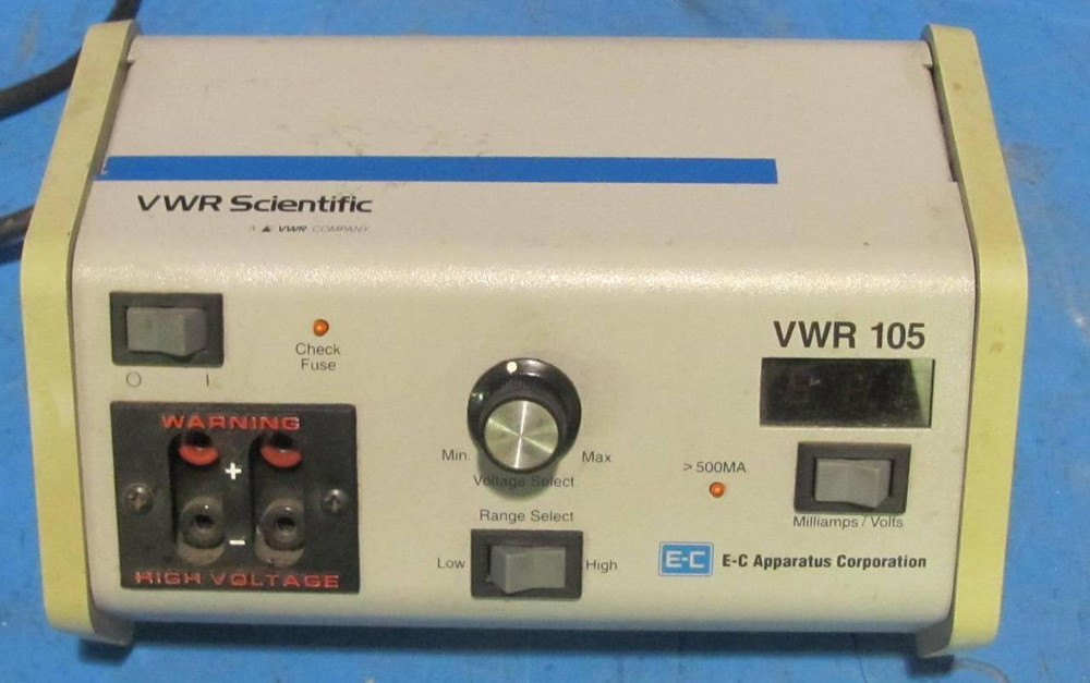 VWR SCIENTIFIC VWR105 DC POWER SUPPLY T5214