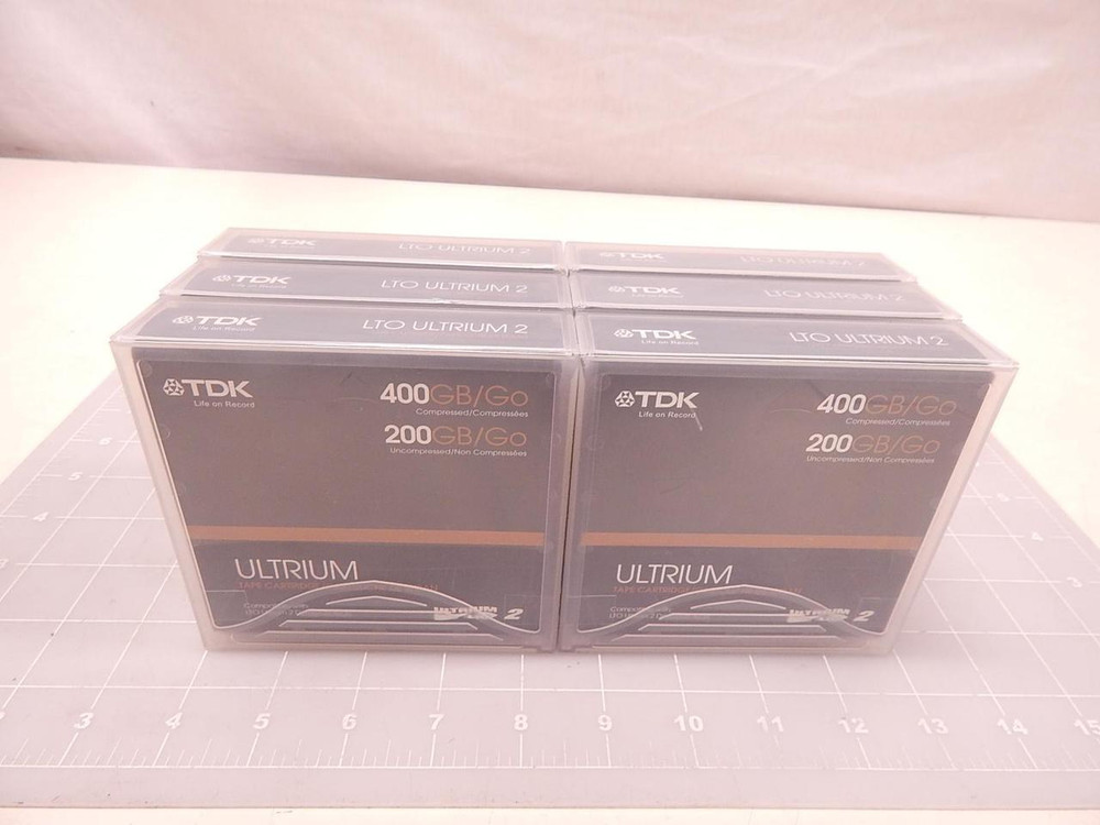 LOT OF 6 TDK 63952533-A ULTRIUM TAPE CARTRIDGE T77440