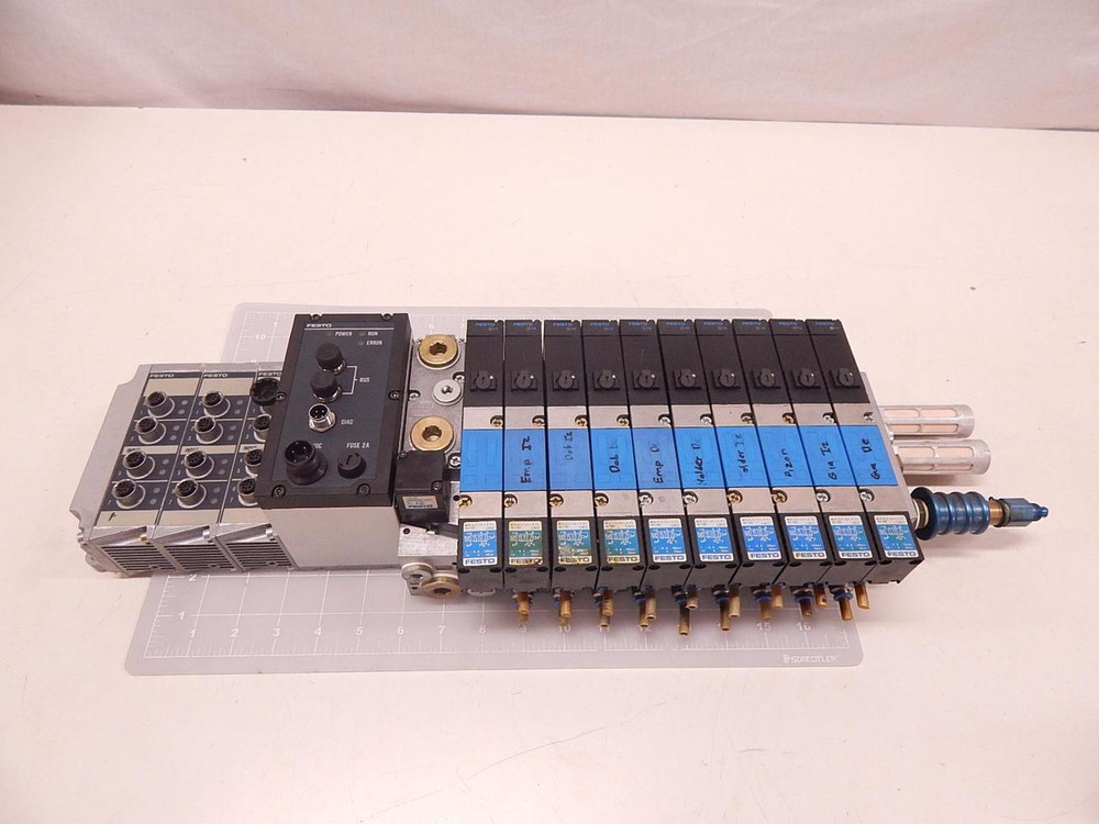 FESTO 18990 PNEUMATIC VALVES DISTRIBUTION BLOCK T76272