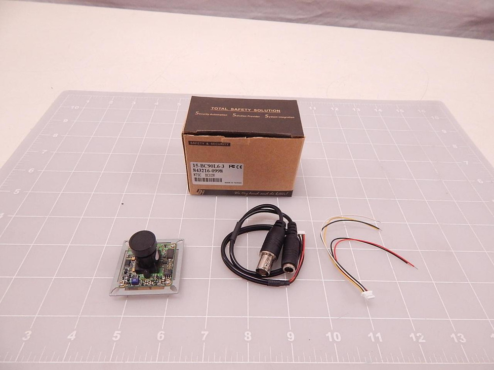 LOT OF 95 TOTAL SAFETY SOLUTION 15-BC90L6-3 843216-0998 NTSC SECURITY CAMERA T78803