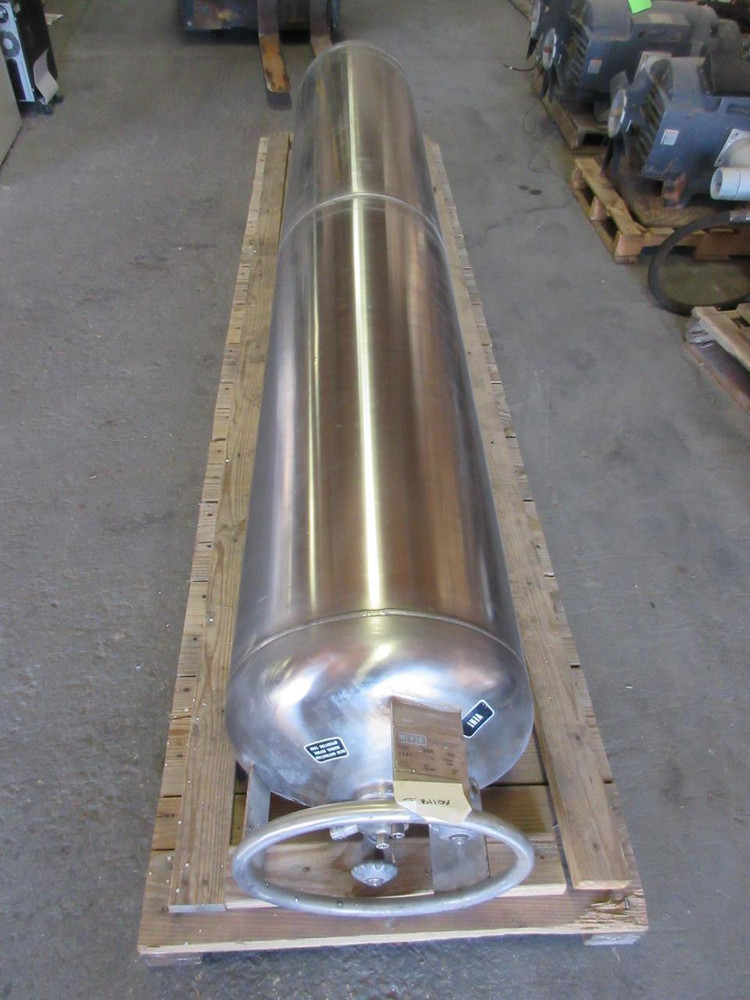 LARGE COMMERCIAL STAINLESS STEEL INDUSTRIAL TANK 114X17 IN