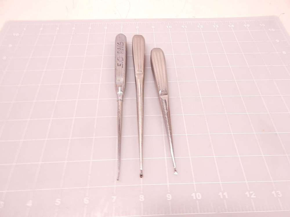 LOT OF 3 V MUELLER 05998-003 CURETTES T78623