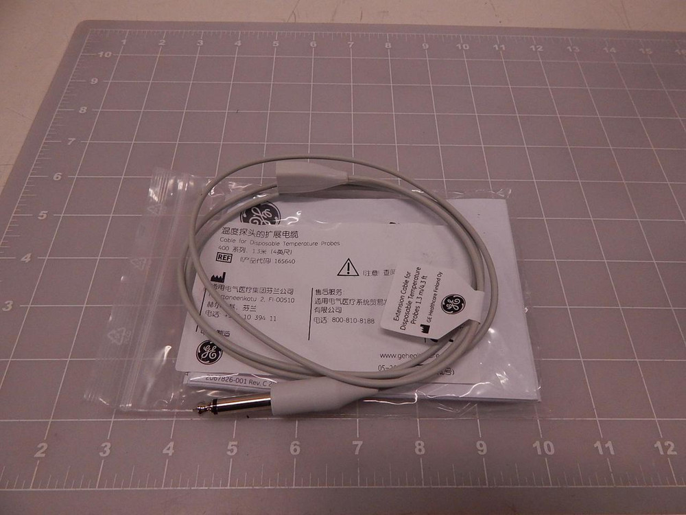 GE 165640 CABLE FOR DISPOSABLE TEMPERATURE PROBES T81204