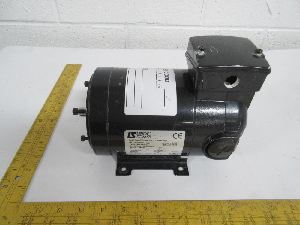 LEROY SOMER MFA63 S 0253099 MOTOR 0.18 KW 180 V 3000 RPM 1.4 A T81827