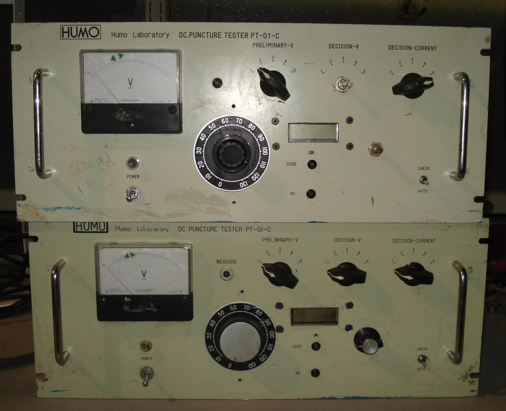 2 HUMO LABORATORY PT-01-C DC PUNCTURE TESTER T6259