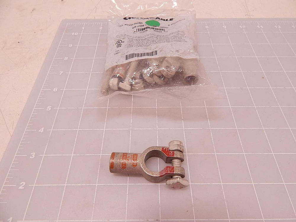 LOT OF 5 QUICK CABLE 4020-005P 2/0 POS CLAMP CRIMP T83907