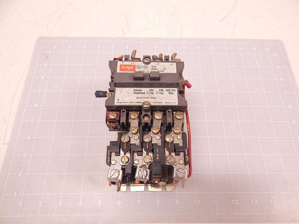 FEDERAL PACIFIC ELECTRIC COMPANY MOD C 4204 CUI3ES-01 MOTOR STARTER T83089