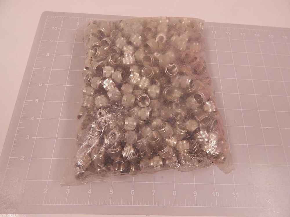 LOT OF 500 SMK 5-W0009-04 NI PLATE COUPLER METAL CAPS T84932