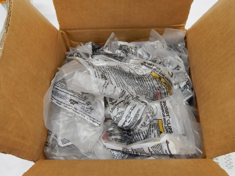 LOT OF 100 CROSBY G-450 655-P-15 RED U BOLT CLIP T85714