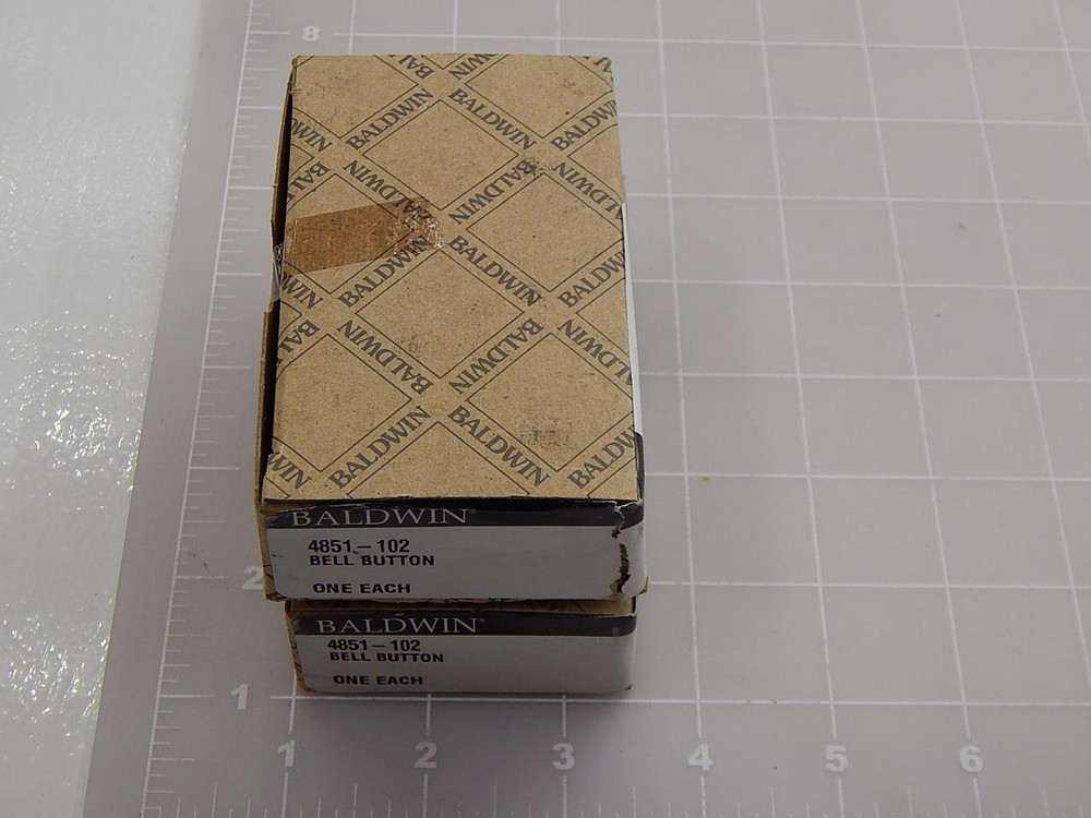 LOT OF 2 BALDWIN HARDWARE DOOR  BELL BUTTON  (4851-102) T87733