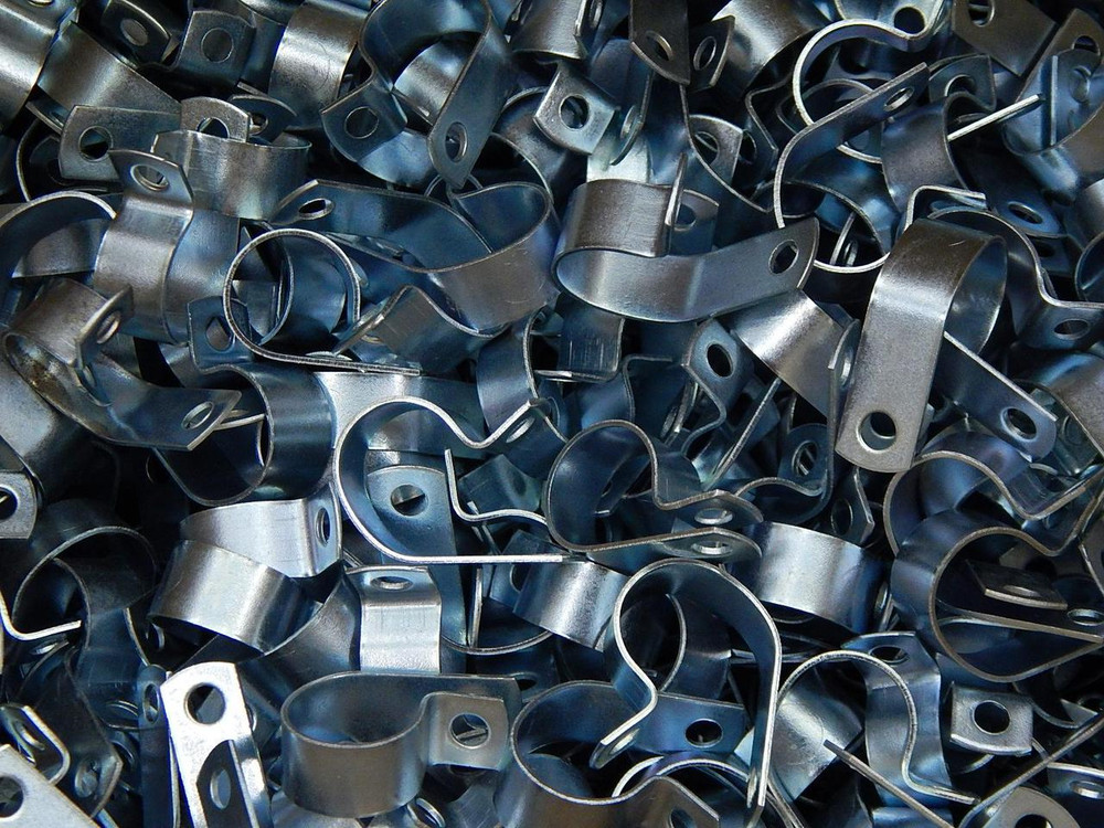 LOT OF 534 0199348 13-0157-00 ELTX0554 9/16 IN PIPE CLAMP ZINC T87785