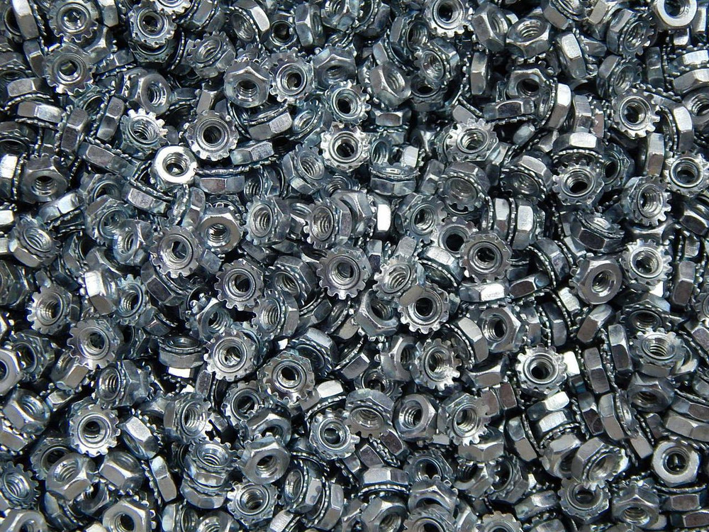 LOT OF 3300 37406 K LK 8-32 HEX NUTS T87808