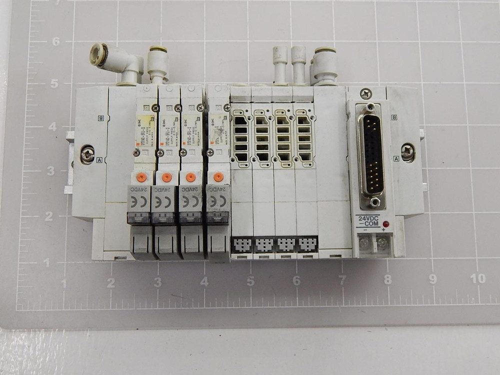 SMC SY3140-5FU-Q SOLENOID VALVES W/ MANIFOLD T89211