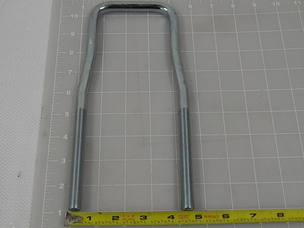 Steel U-Bolt with Threaded Ends 9.5 x 4.5 inches T86508 For Sale