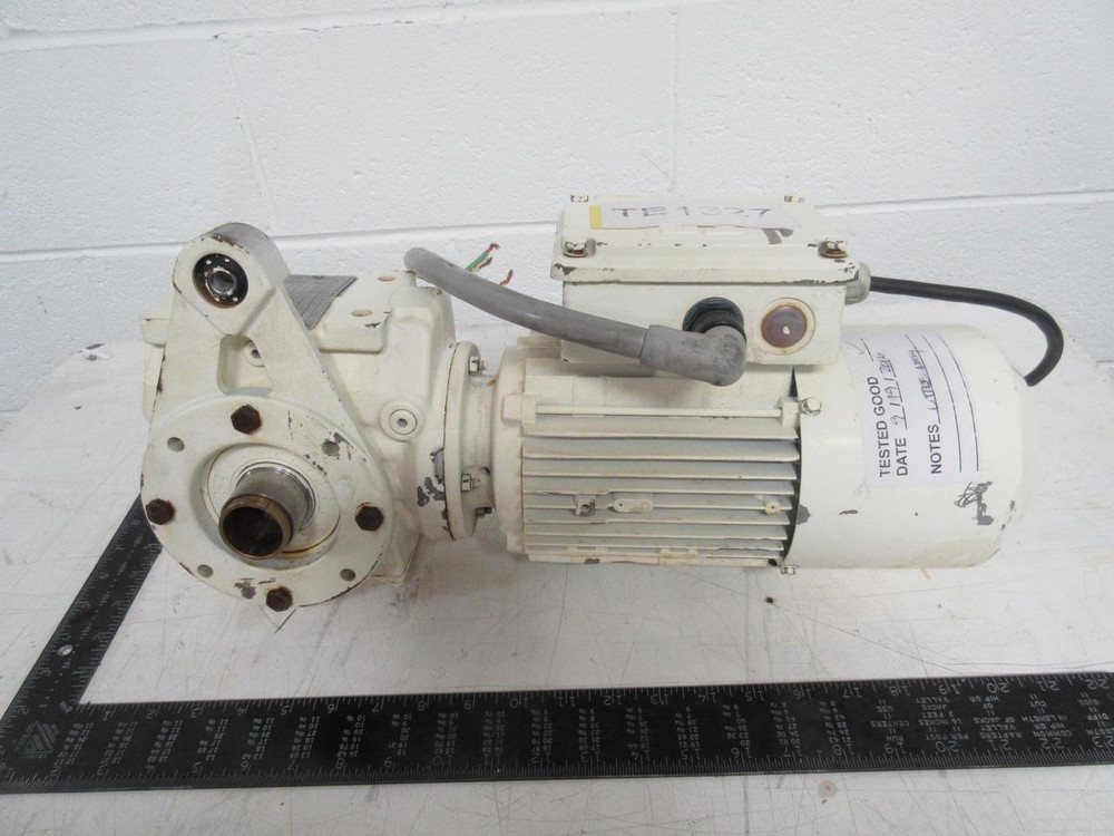 SEW Eurodrive DFT80N4BMG1HR-KS, 4BMG1HR-KS Motor 230/460 V 1 HP 1700 RPM W/ Transmission Ratio 24.77 T89525 For Sale