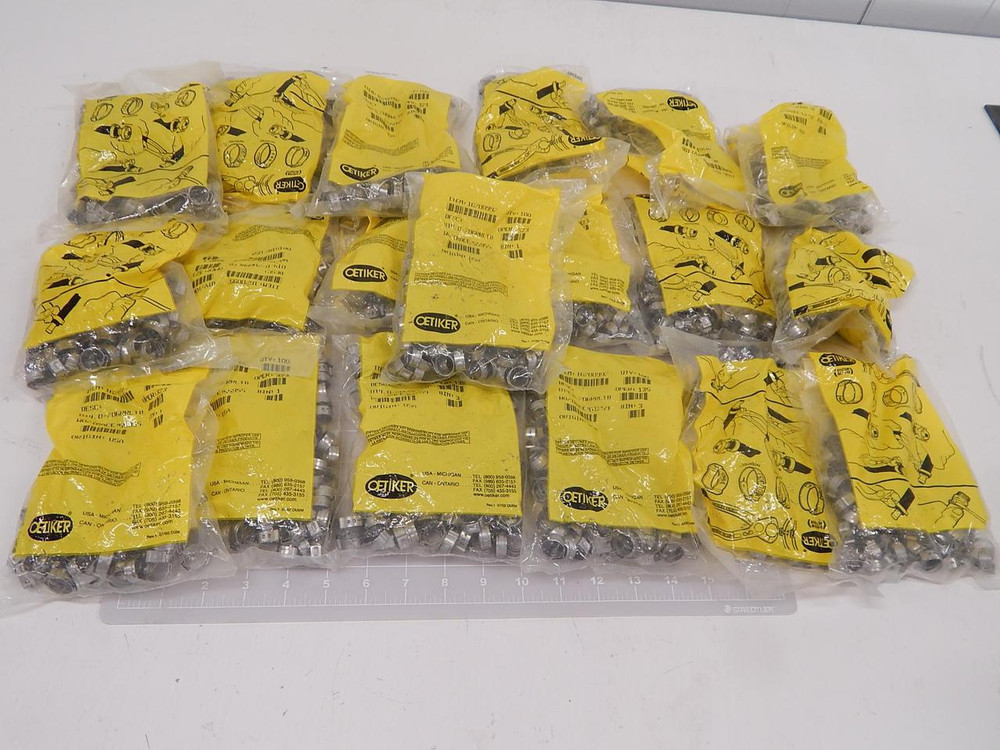 Lot of 1000 Oetiker 16700997, 014.0-706RRLTD Stepless Ear Hose Clamp T91079 For Sale
