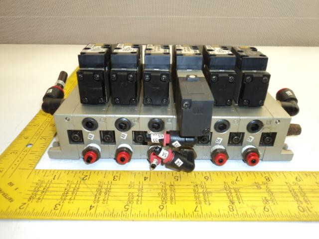 SMC NVFFS2200-5FZ NVFS2100 SOLENOID VALVE ASSEMBLY 24VDC T18557