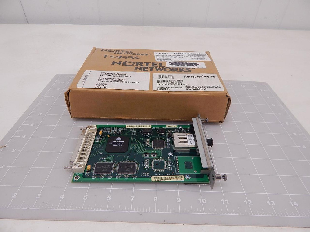 Nortel Networks 302835-AR11, 201729-AR08, AL2033005, SGLSAG084919 BAYSTACK 450-1SX MDA Module T92506 For Sale