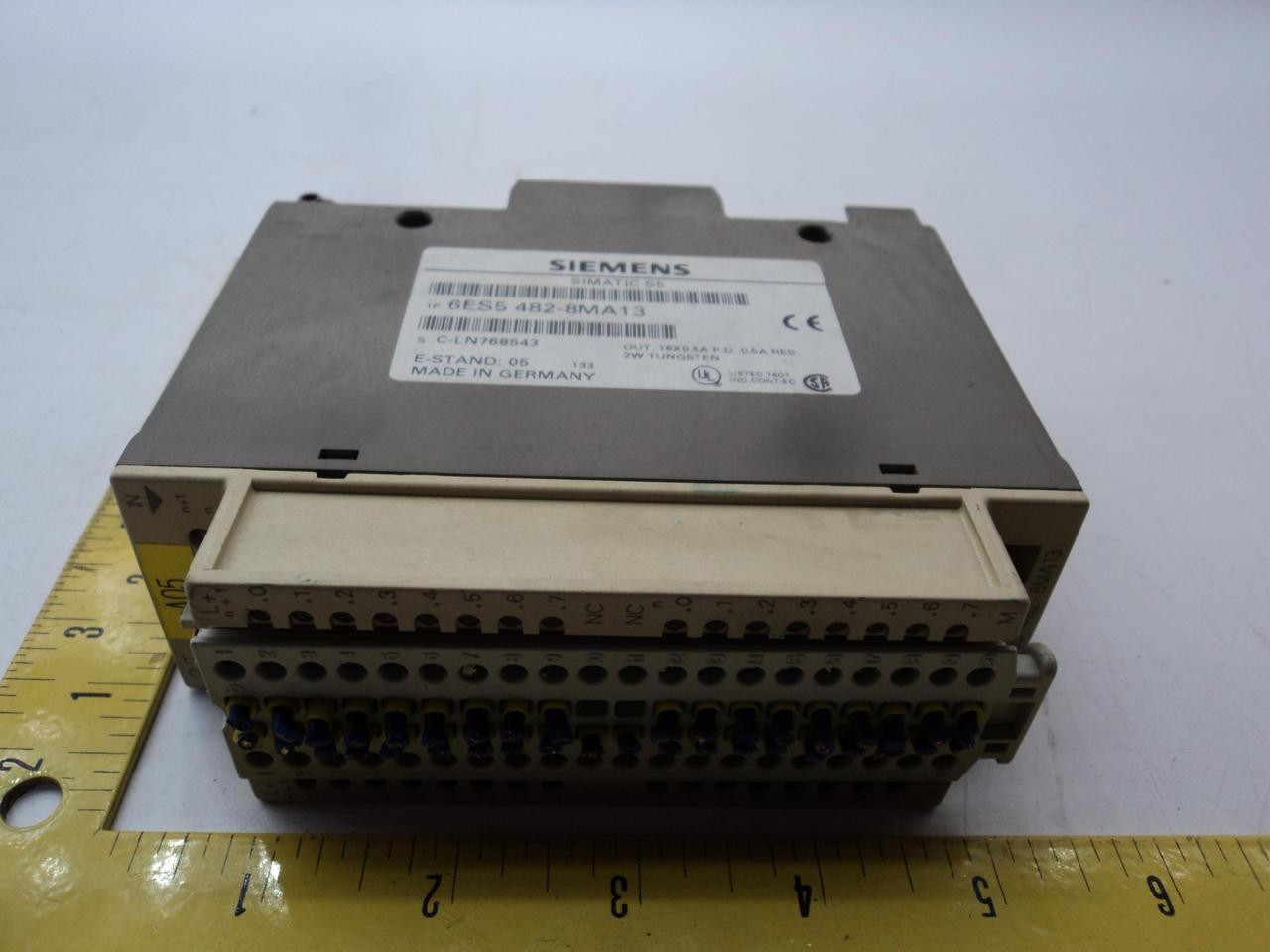 SIEMENS 1P 6ES5 482-8MA13 SIMATIC S5 DIGITAL I/O COMBO 32-POINT T20168